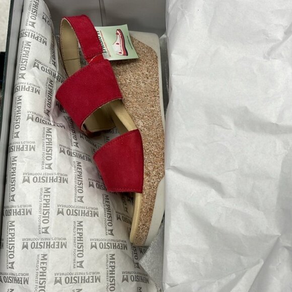 🎁 Mephisto Giulia Dual Strap Velcro Wedge Sandal - Picture 8 of 14